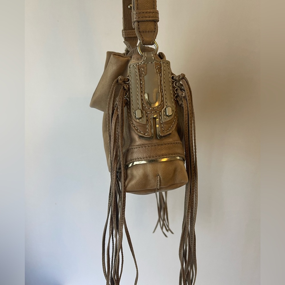Liebskind Berlin Sapporo Leather Tassel Bag Rhino Brown - Picture 3 of 13